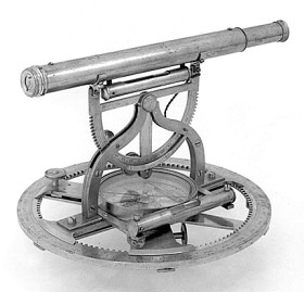 An 18th century theodolite of the type that Hodskinson may have used