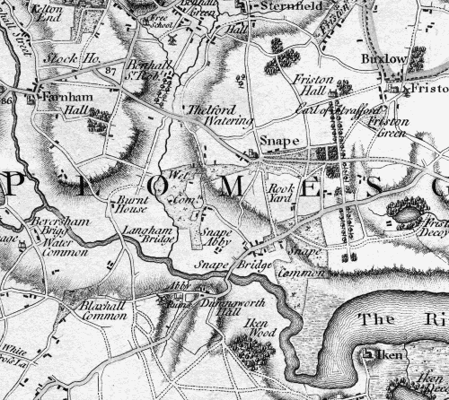 Extract from the original map including Snape